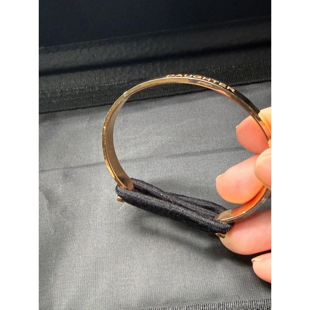 Ashley Bridget Rose Gold Daughter Hair Tie Bracelet Bangle Cuff Jewelry